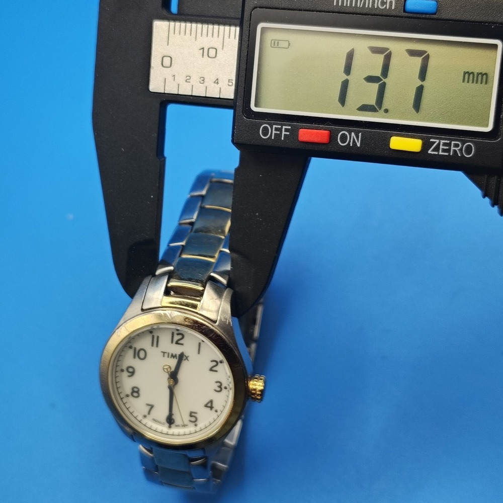 Vintage 2006 Timex Indiglo 27mm Two Tone Women's Quartz Watch Fully Restored - Picture 7 of 9
